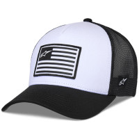 Gorra Alpinestars Flag Snapback Blanco Negro T/U