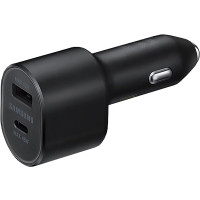 Samsung Cargador de coche dual súper rápido (45W+15W) 