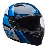 Casco Bell Qualifier Chasm Azul Blanco  S
