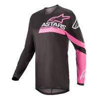Jersey Alpinestars Stelaa Fluid Chaser Negro Rosa Talla Xl