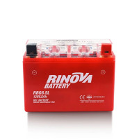 Batería de Gel 12V 6.5Ah para Motocicleta RBG6.5L Rinova Battery