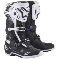 Bota Alpinestars Tech 10 Negro Blanco Talla 12