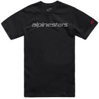 Camiseta Alpinestars Linear Wordmark 2.0 Negro Rojo Talla S