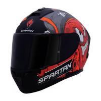Casco Spartan Ff112 Draken Garglen D5 Rojo Mate M Ac