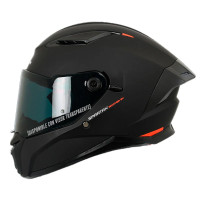 Casco Spartan Panther Sun Visor Solid A1 Negro Mate M
