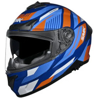 Casco Smk Typhoon Spark Azul Naranja Talla M