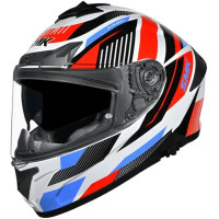 Casco Smk Typhoon Spark Blanco Rojo Talla Xl
