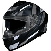 Casco Smk Typhoon Spark Negro Gris Talla S