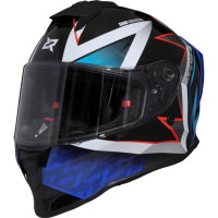 Casco X-Sports V151 Wolfine Negro Rojo Azul Talla XL