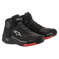 Bota Alpinestars Cr-X Drystar Negro Con Camuflado Rojo Talla 7.5