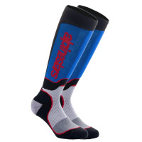 Medias Alpinestars Youth Mx Plus Negro Blanco Azul Talla M/L