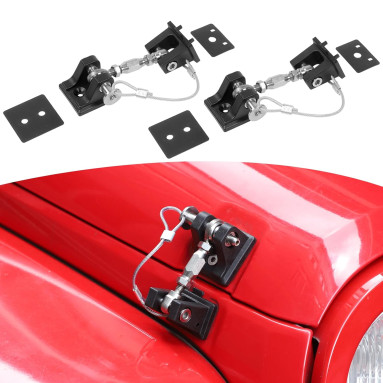 Universal Kit de pestillos de capó para Jeep JK 
