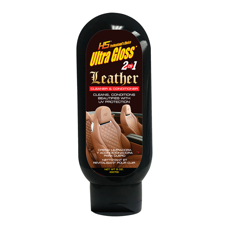 CERA LIMPIADORA COJINERIA LEATHER ULTRA GLOSS 2IN1 CUEROx 8Oz - USA
