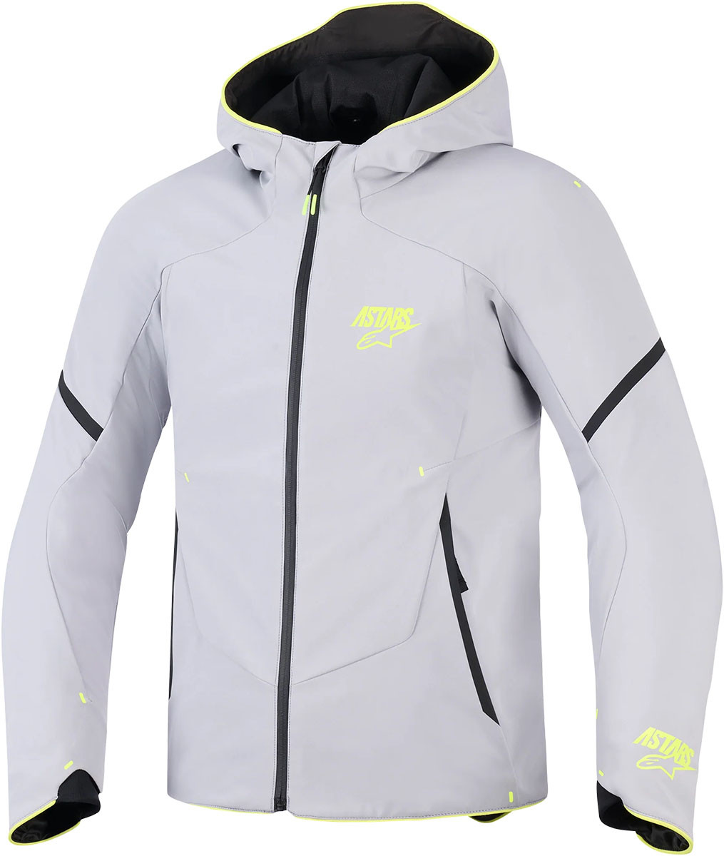 Chaqueta Alpinestars Aeroshell Waterproof Gris Amarillo Fluo Talla M