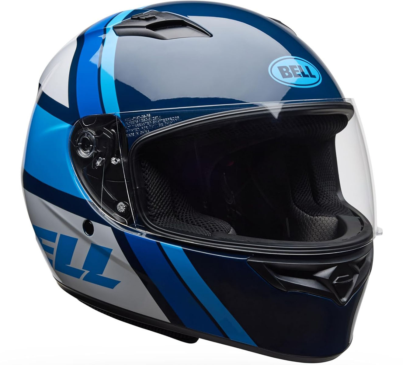 Casco Bell Qualifier Chasm Azul Blanco Xl