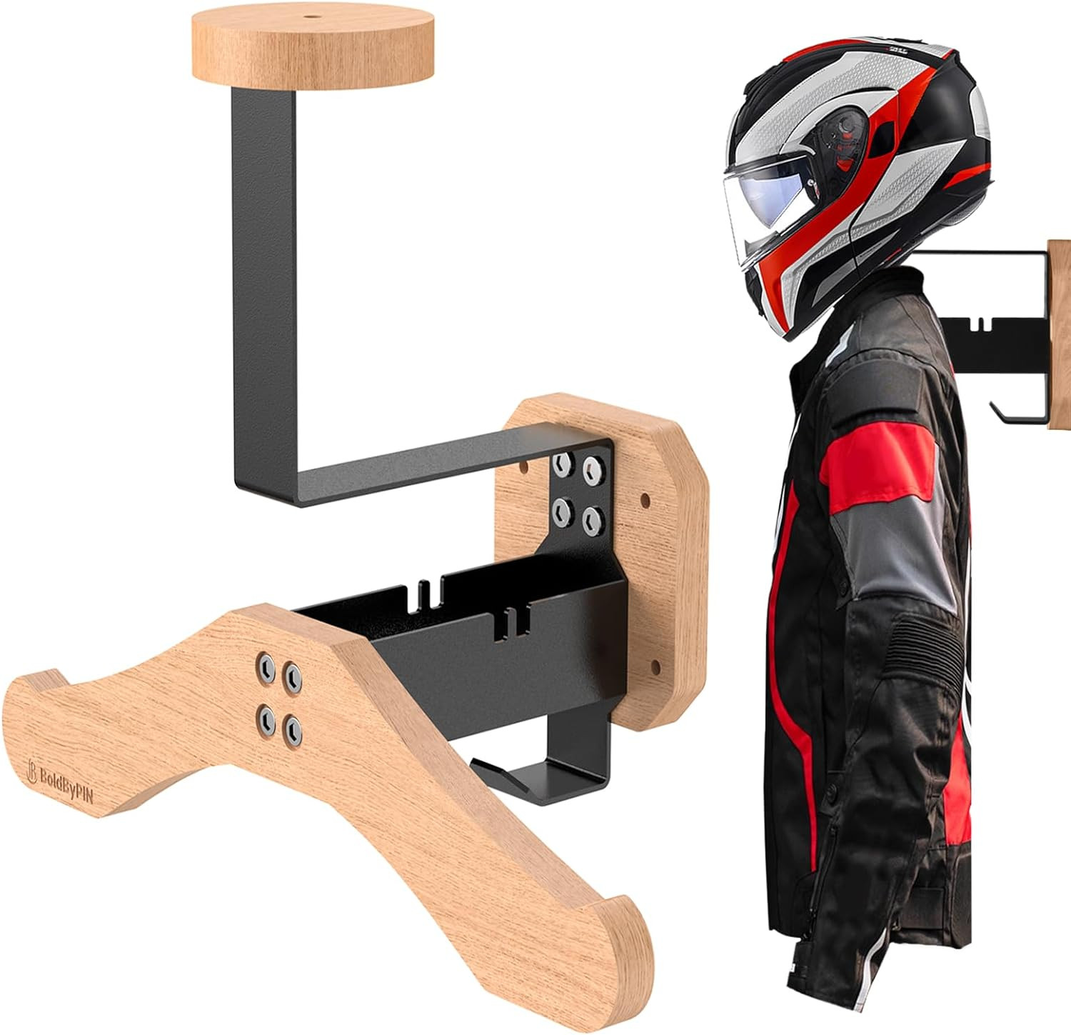 Soporte de pared para casco