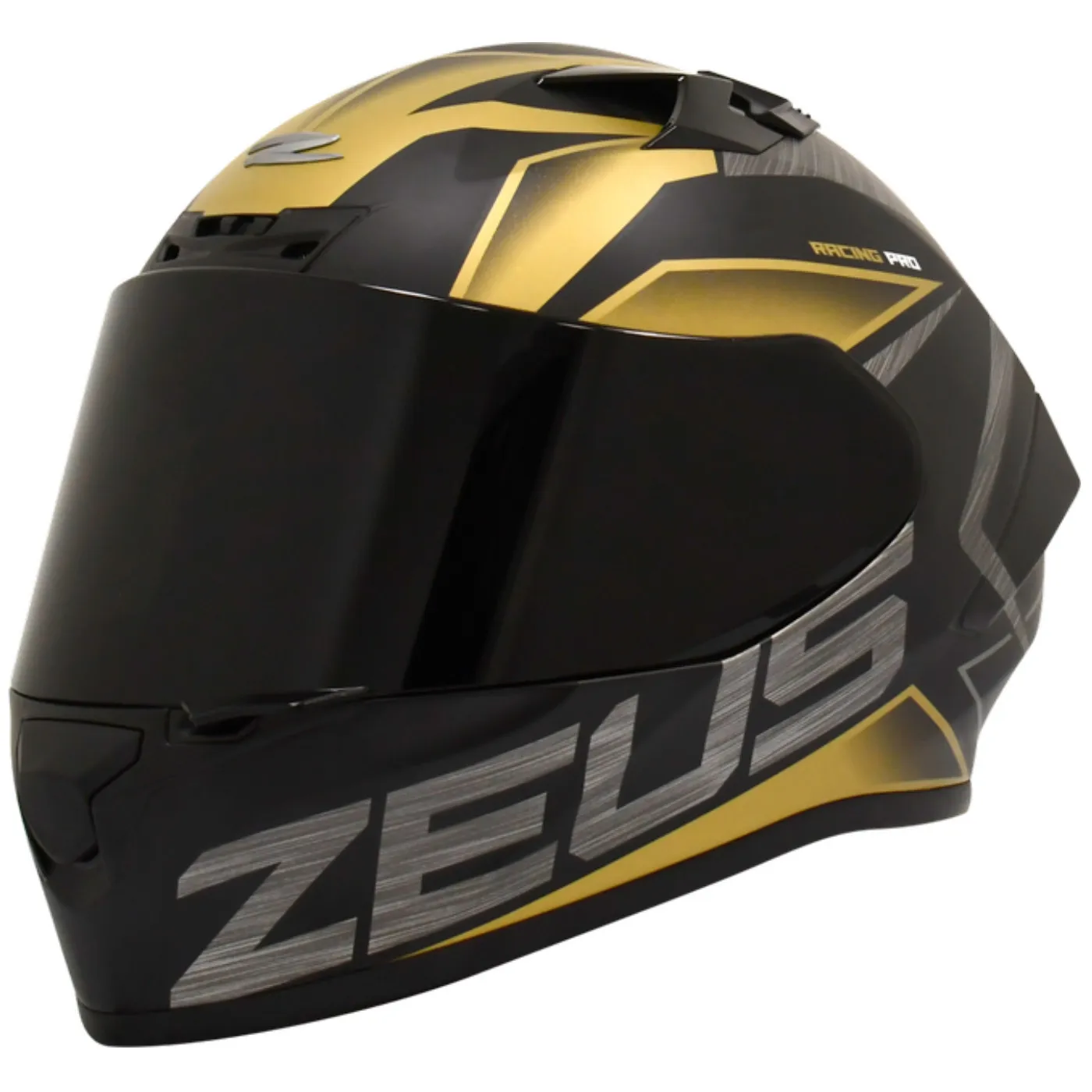 Casco Zeus 826 Glazed Negro Dorado XL ac