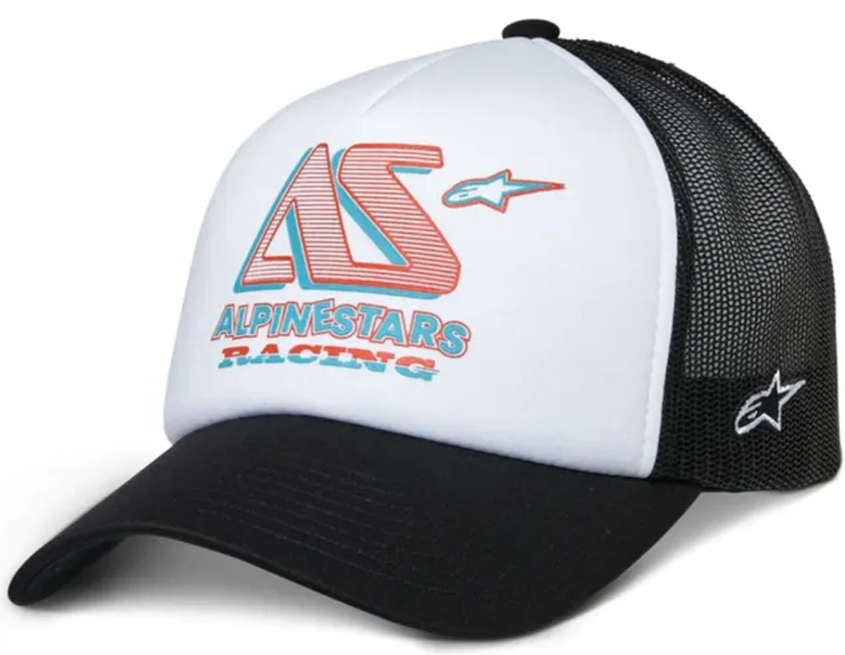 Gorra Alpinestars Ayess Trucker Negro Blanco T/U