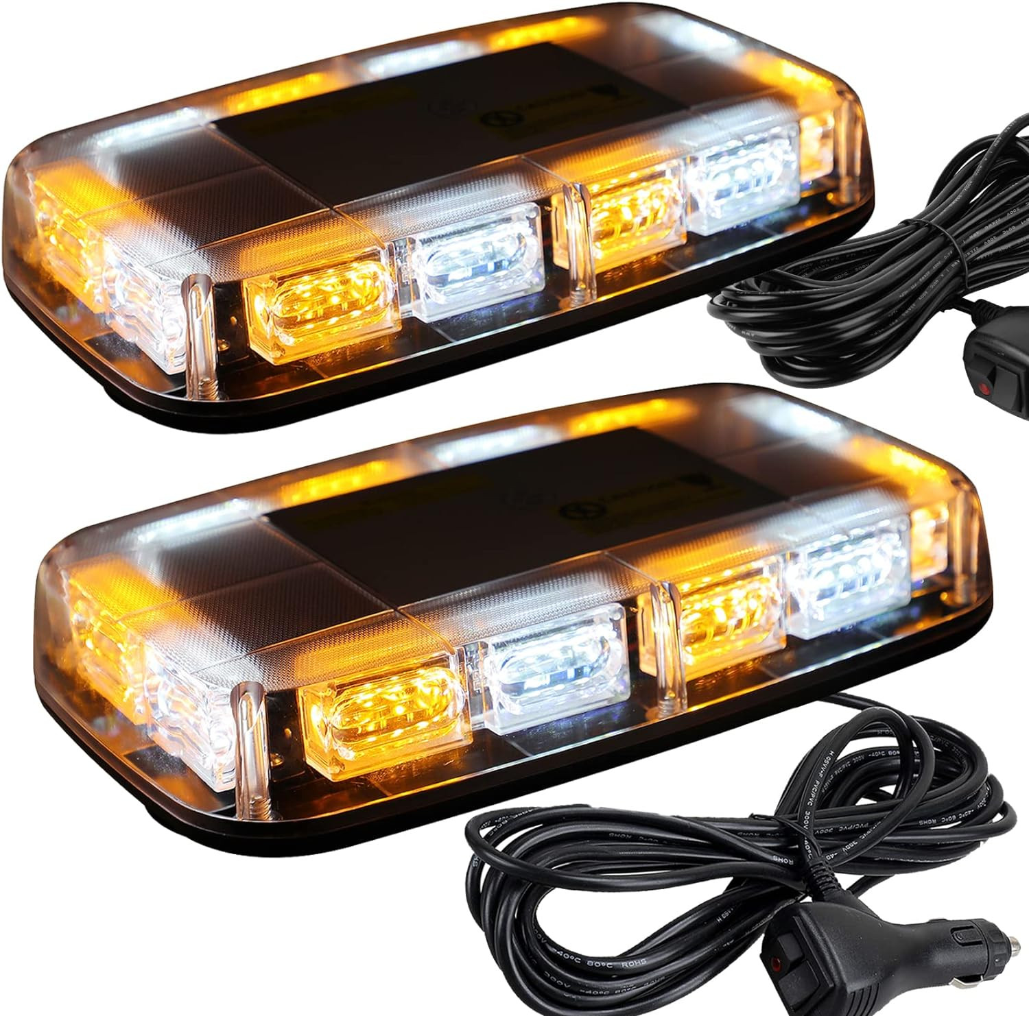 2 luces estroboscópicas LED de 48 LED