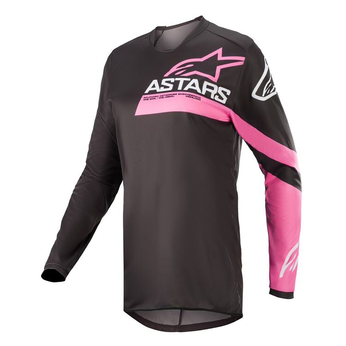 Jersey Alpinestars Stelaa Fluid Chaser Negro Rosa Talla Xl