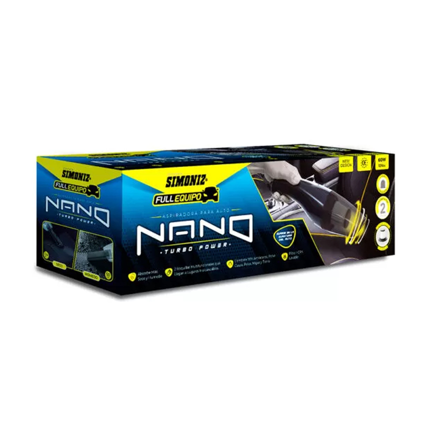 Aspiadora para carros Nano full equipo