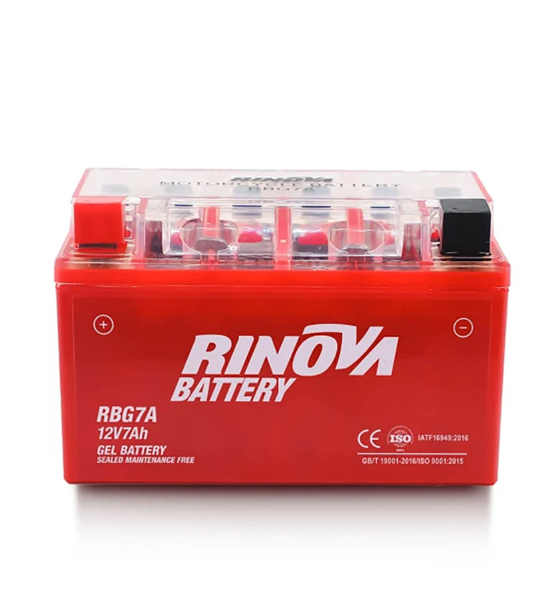 Batería de Gel 12V 7Ah para Motocicleta RBG7A Rinova Battery