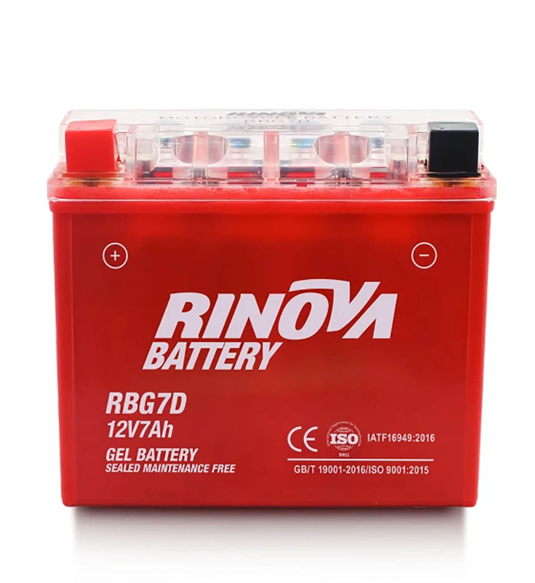 Batería de Gel 12V 7Ah para Motocicleta RBG7D Rinova Battery