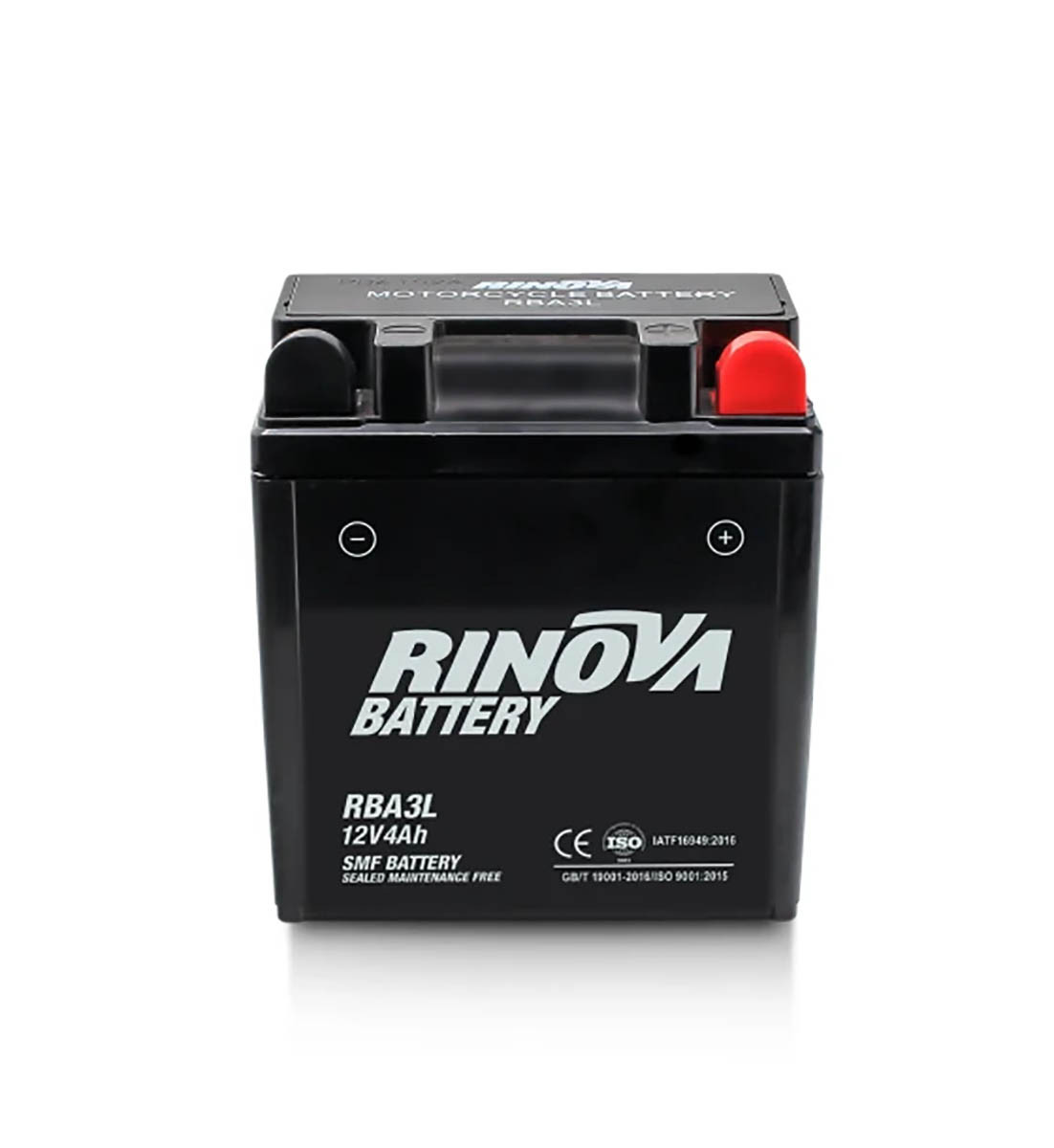Batería Tipo Pila 12V 4Ah para Motocicleta RBA3L Rinova Battery