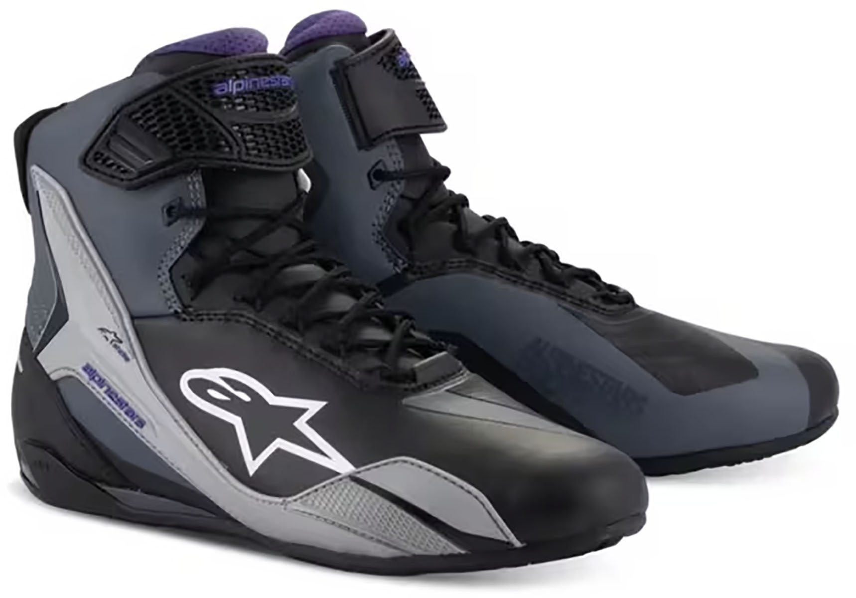 Bota Alpinestars Stella Faster 4 Negro Gris Violeta Talla 5