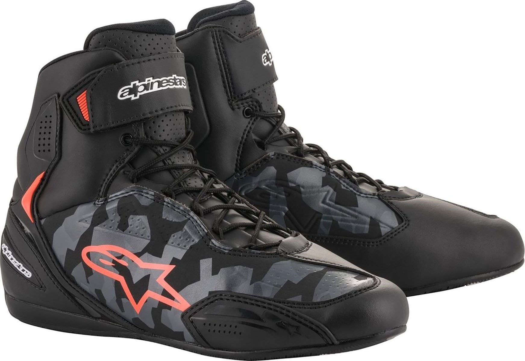 Bota Alpinestars Faster 3 Negro Gris cam rojo Talla 9.5