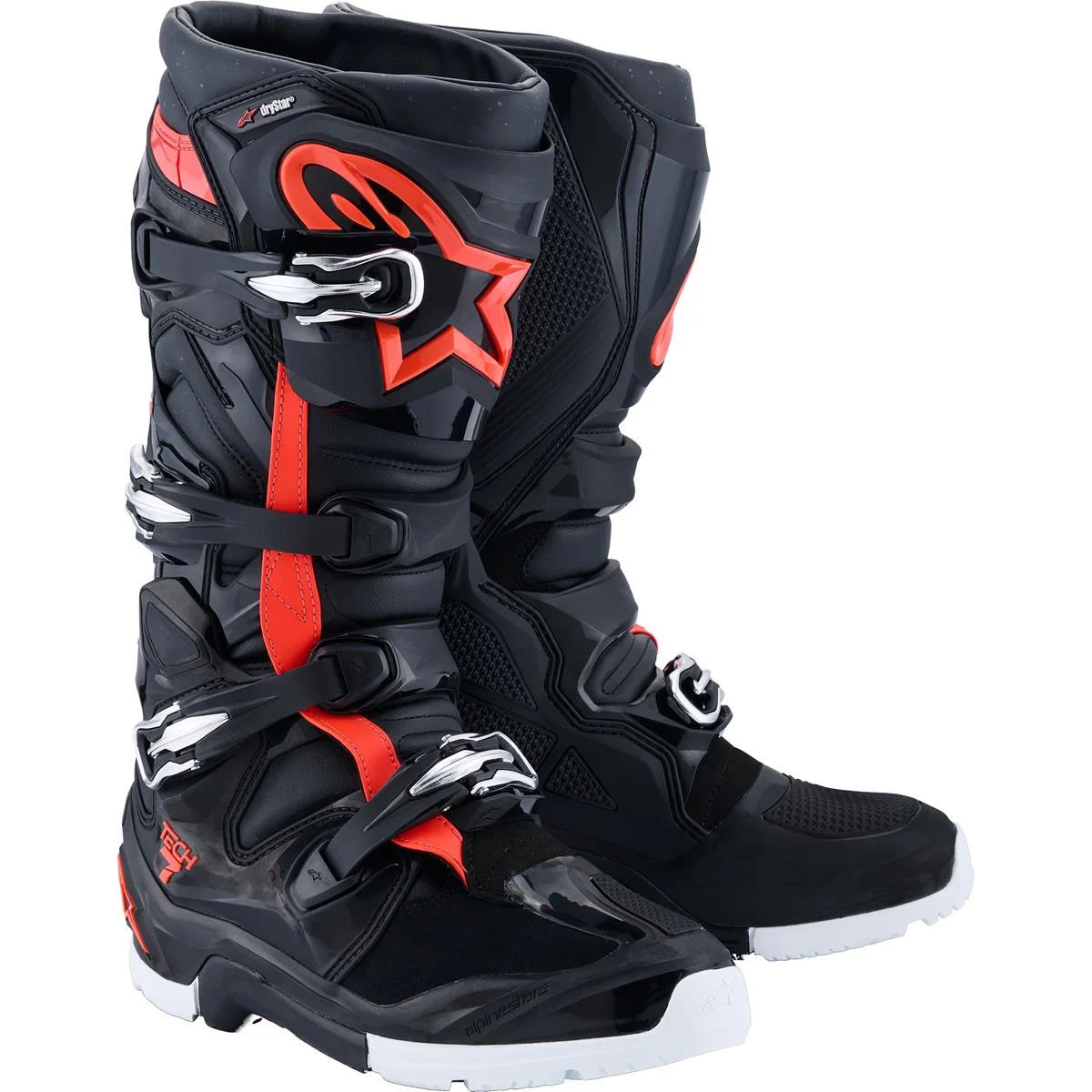 Bota Alpinestars Tech 7 Enduro Drystar Negro Rojo Blanco Talla 11