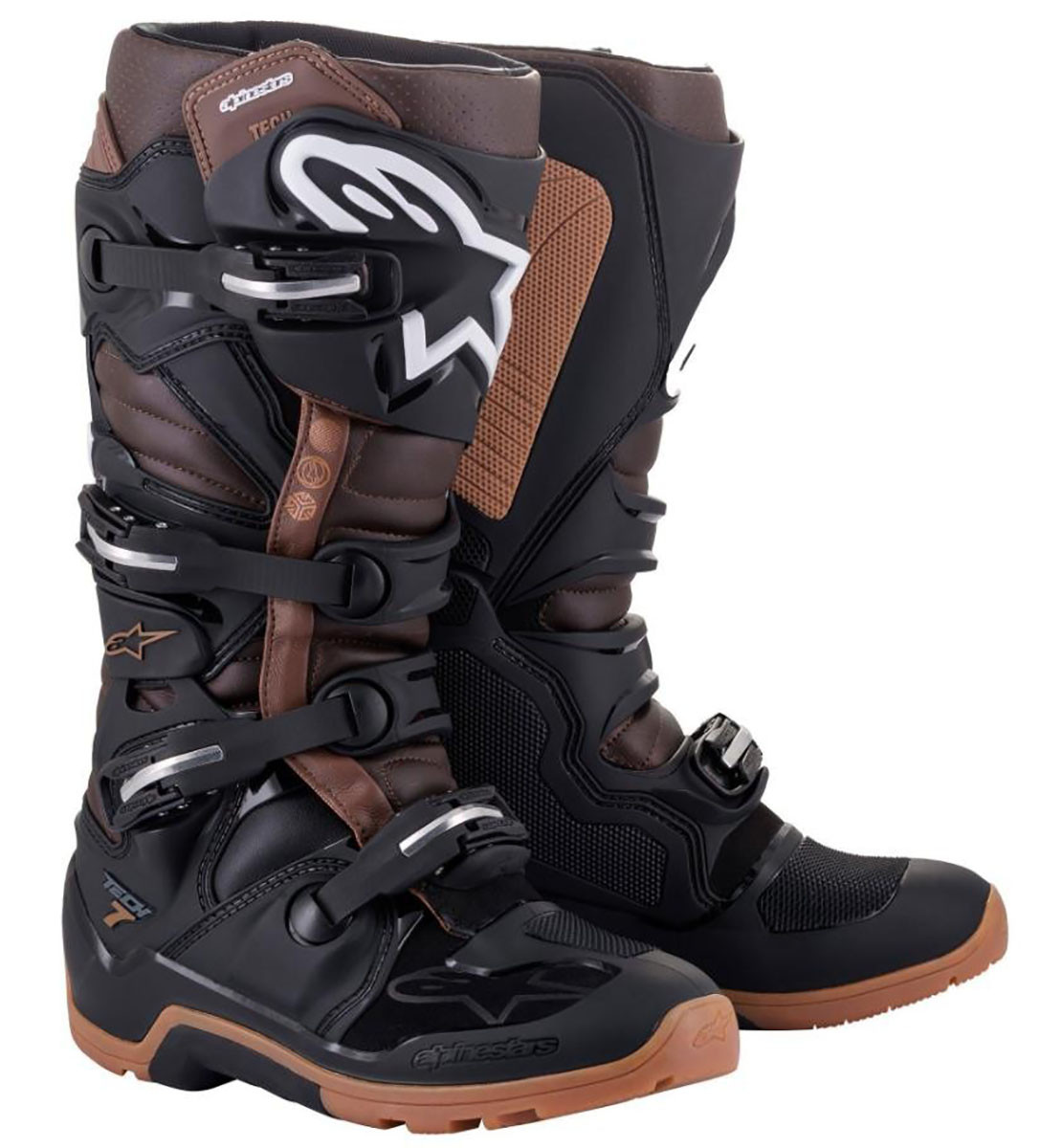 Bota Alpinestars Tech 7 Enduro Negro Café Talla 7
