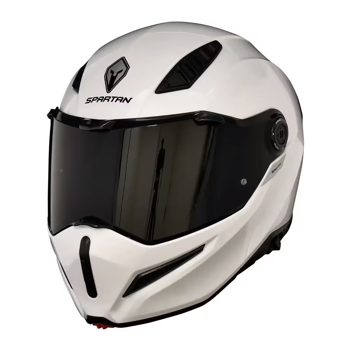 Casco Spartan Ghostfighter Blanco Brillante Xl