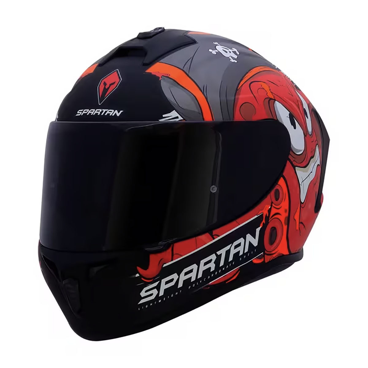 Casco Spartan Ff112 Draken Garglen D5 Rojo Mate M Ac