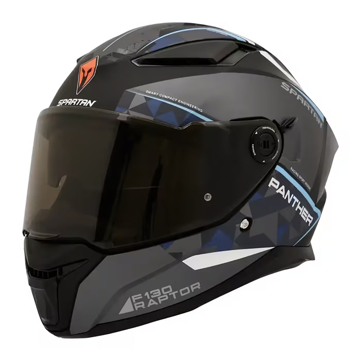 Casco Spartan Panther Raptor Negro Az  Xl