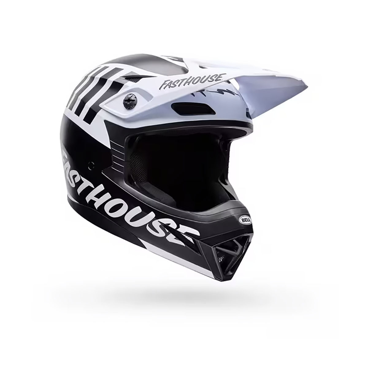 Casco Mx-10  Fasthouse Negro Blanco  M