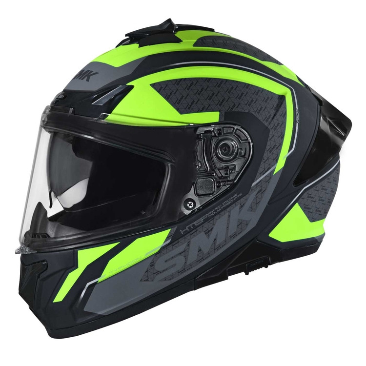 Casco SMK TYPHOON RD1 Negro Gris Verde Mate XL