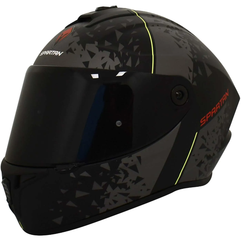 Casco Spartan Draken Broken Negro Gris M