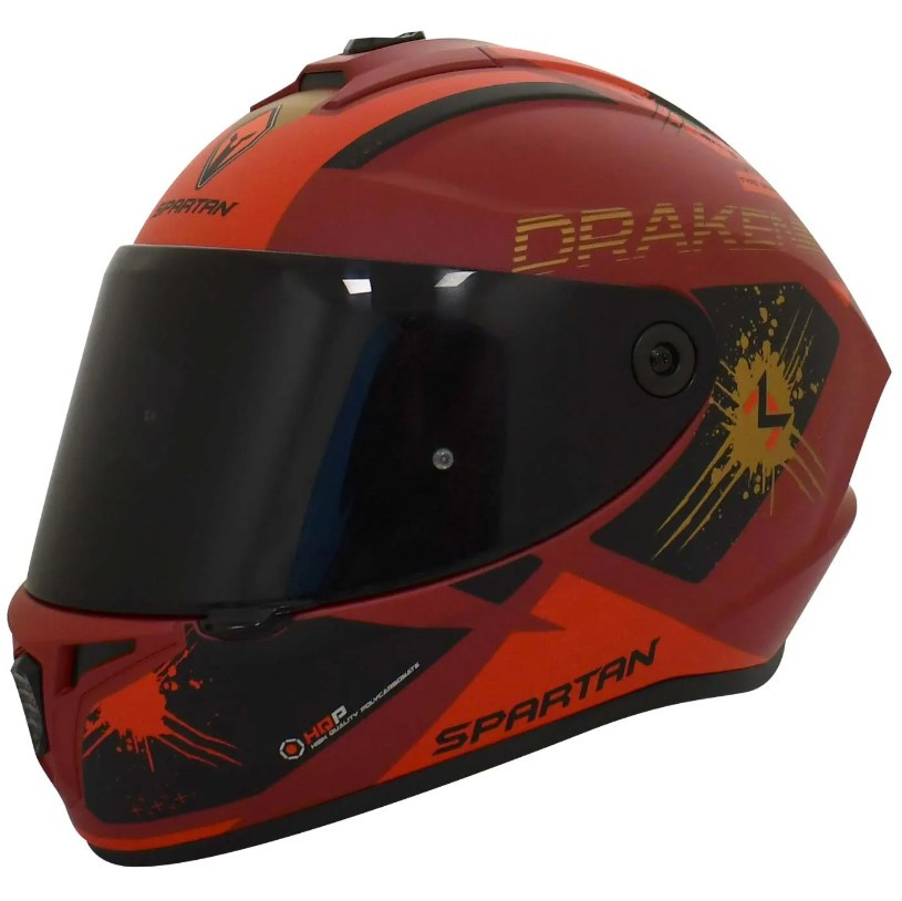 Casco Spartan Draken Type Vinotinto L