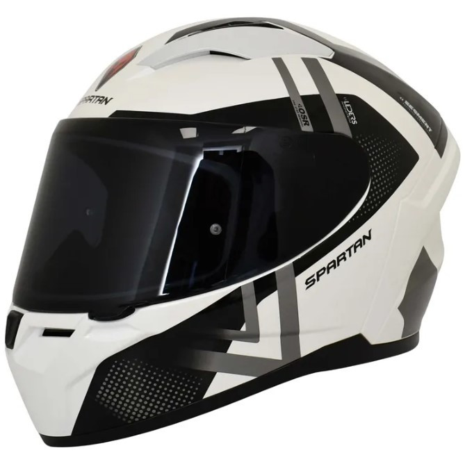 Casco Spartan Segment Leaders Blanco Gris S