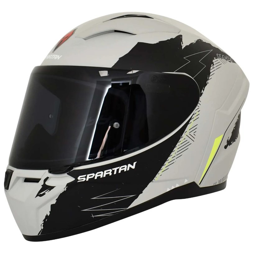 Casco Spartan Segment Now Gris Amarillo XL