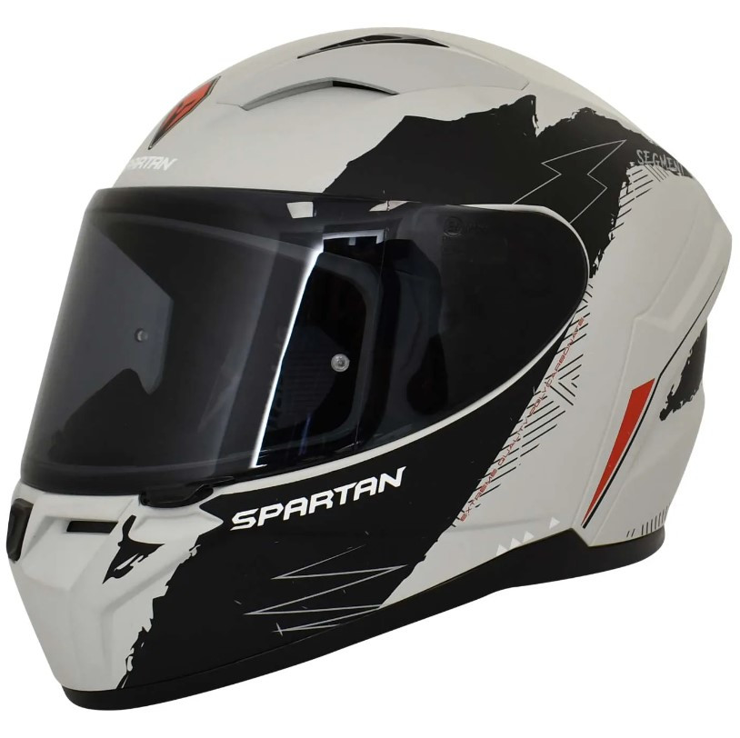 Casco Spartan Segment Now Gris Rojo XL