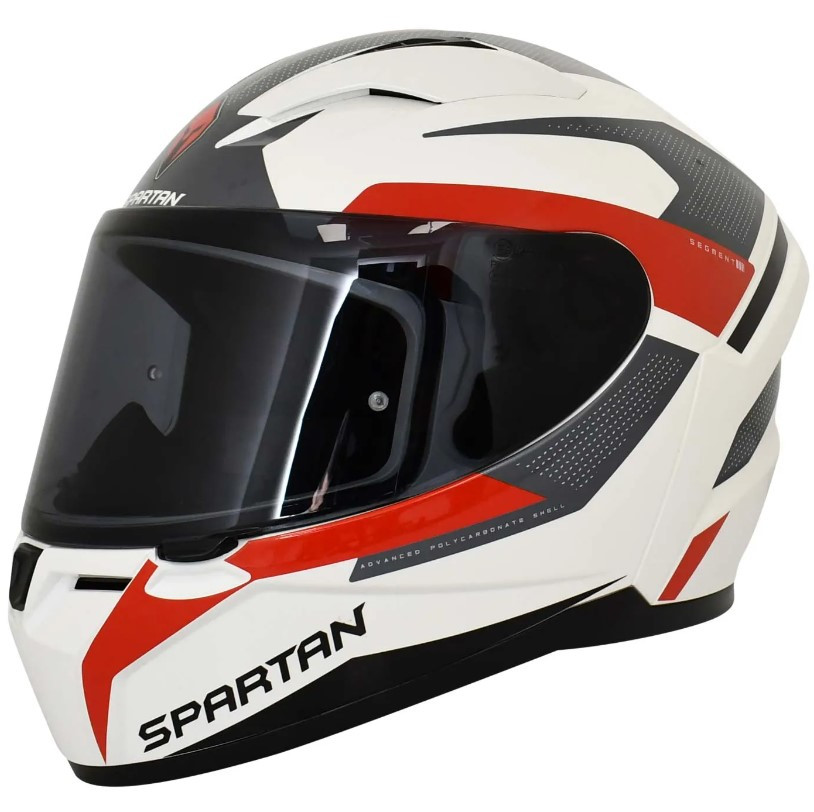 Casco Spartan Segment Ocean Blanco Rojo L