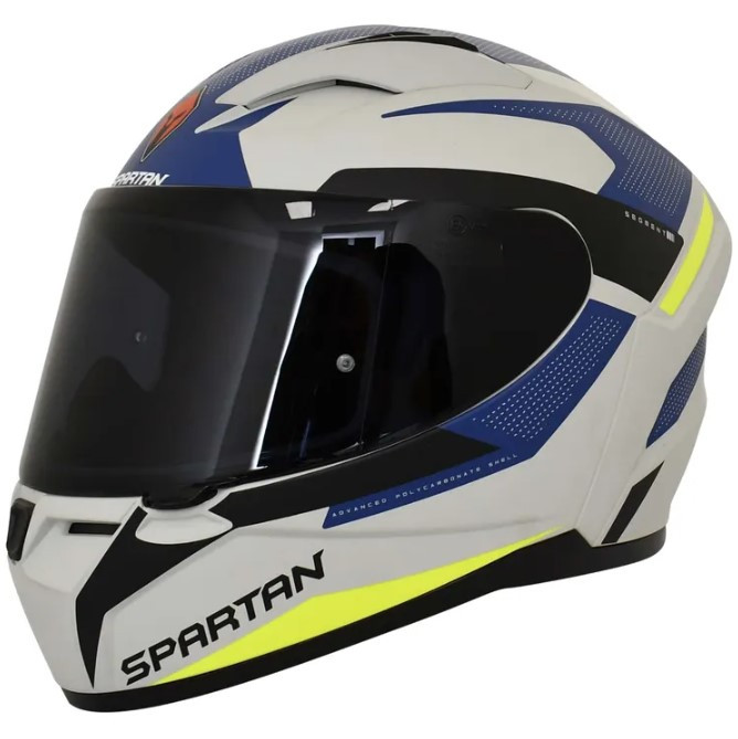 Casco Spartan Segment Ocean Gris Amarillo L