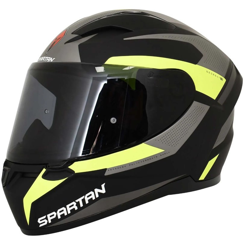 Casco Spartan Segment Ocean Negro Amarillo XL