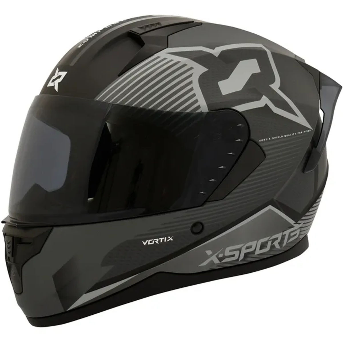 Casco X-Sports M67 Komplex Negro Gris Talla XL