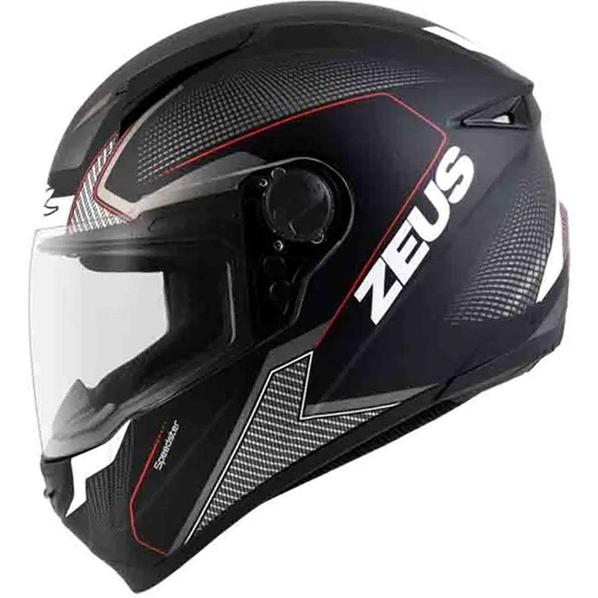 Casco Zeus 811 AL6 Negro Rojo XL Ac