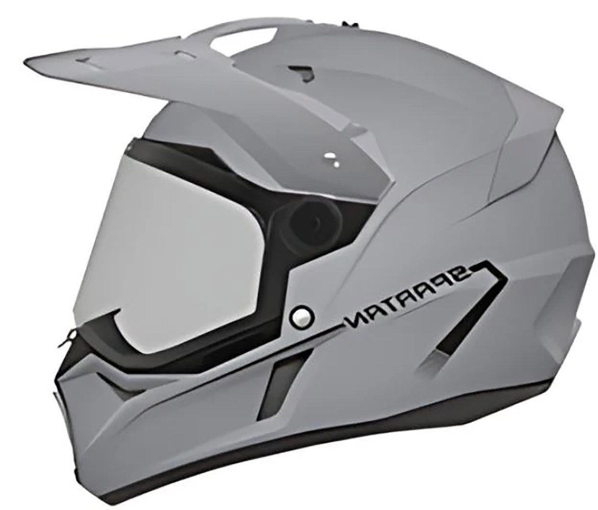 Casco Spartan Wolf DS Gris Negro Mate M Ac