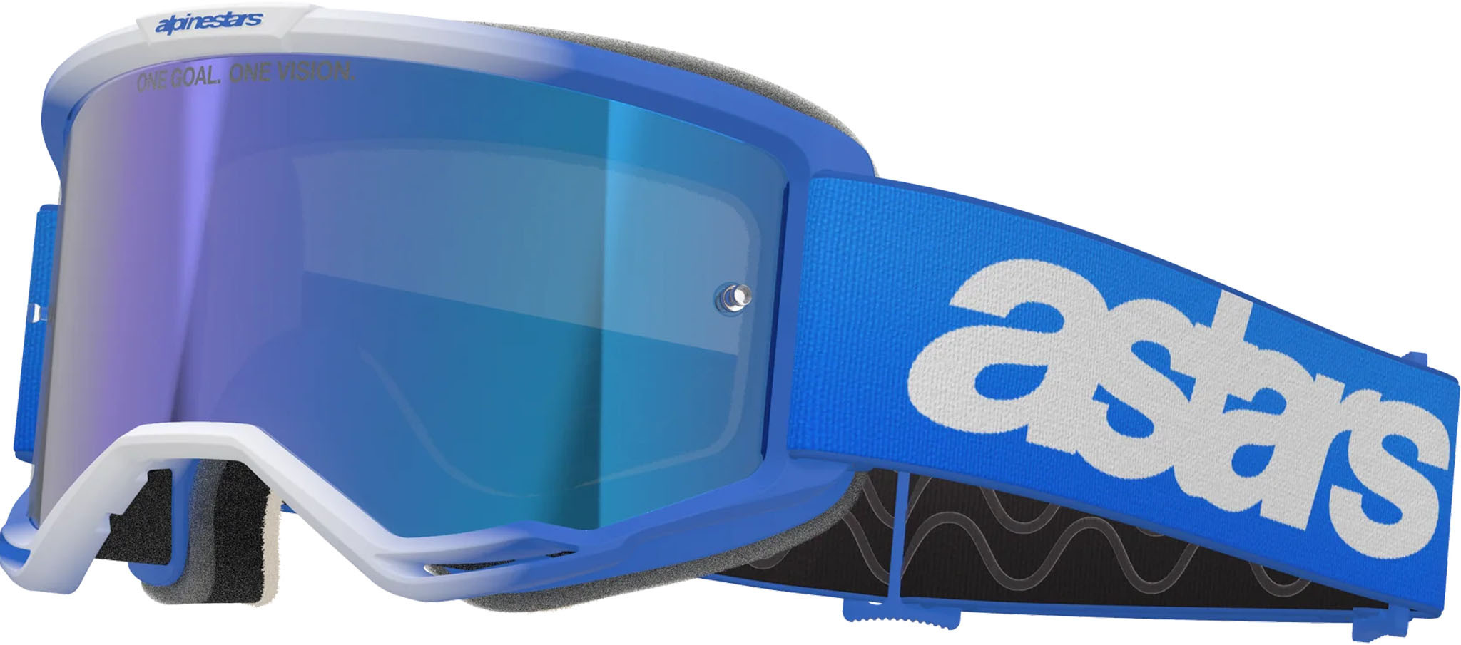 Gafas Alpinestars Vision 5 Blanco Azul Mirror Azul