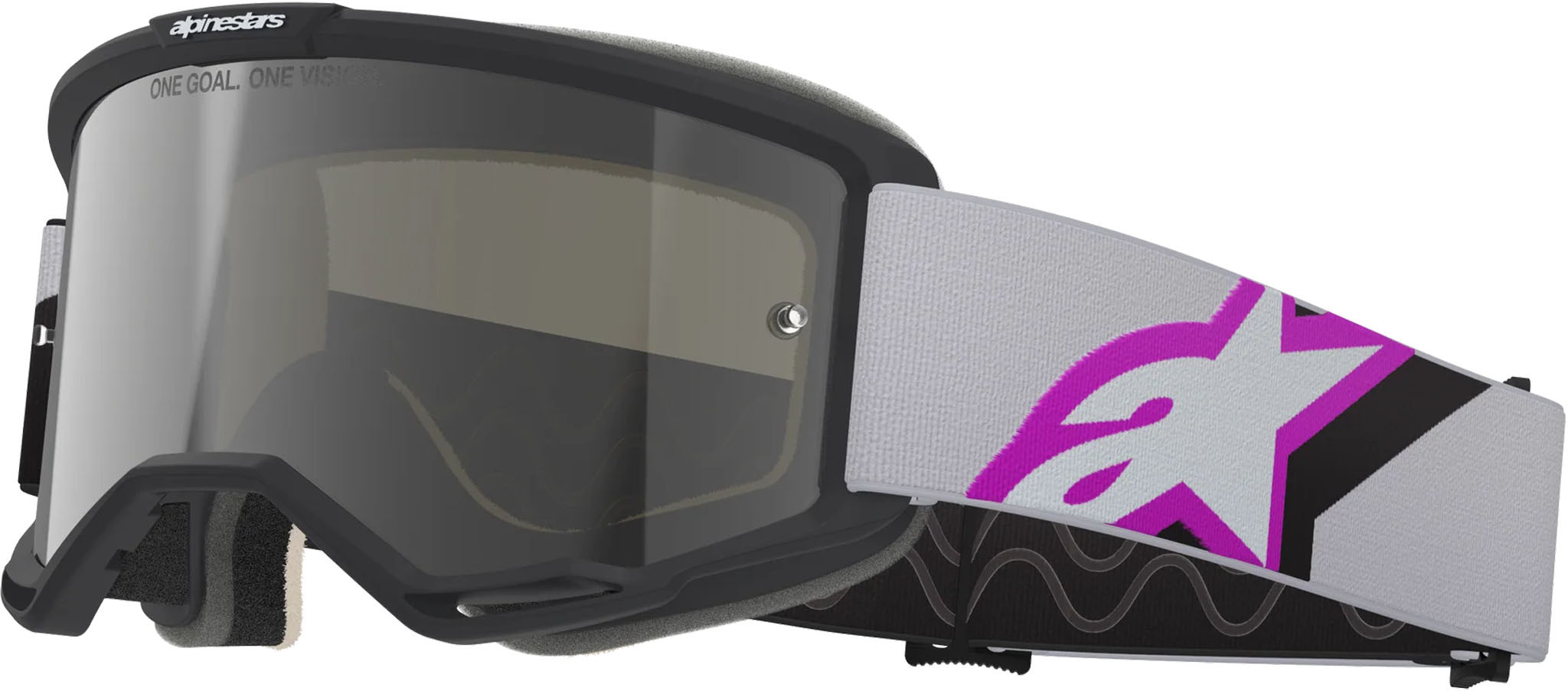 Gafas Alpinestars Vision 5 Corp Gris Morado Mirror Plata